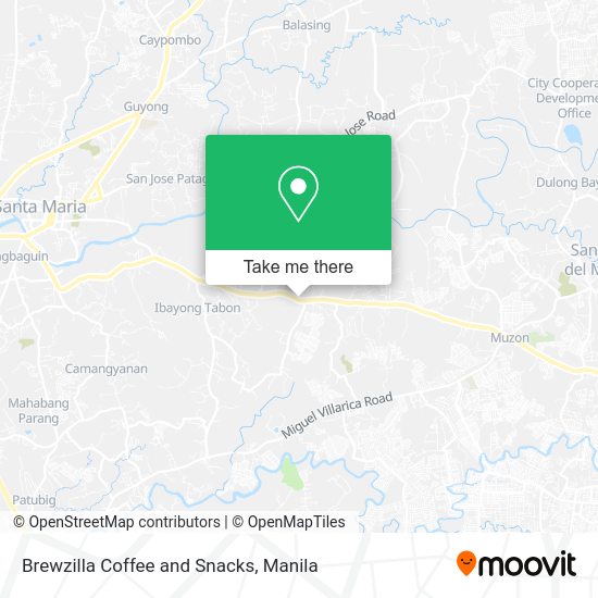 Brewzilla Coffee and Snacks map