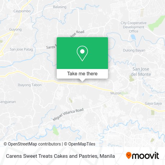 Carens Sweet Treats Cakes and Pastries map