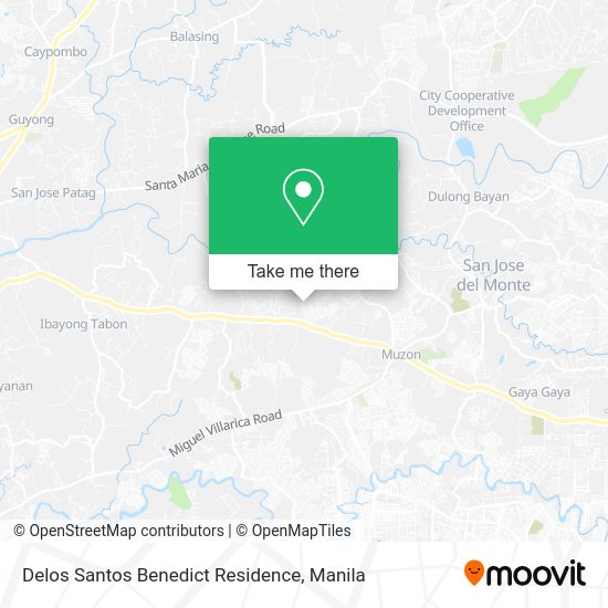 Delos Santos Benedict Residence map