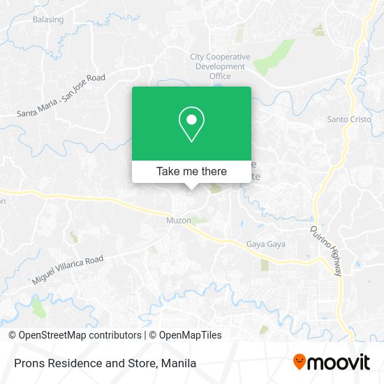Prons Residence and Store map