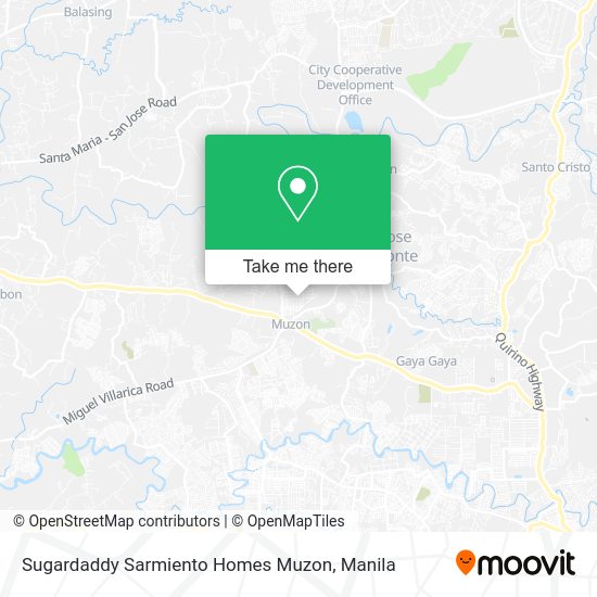 Sugardaddy Sarmiento Homes Muzon map