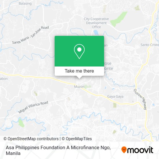 Asa Philippines Foundation A Microfinance Ngo map