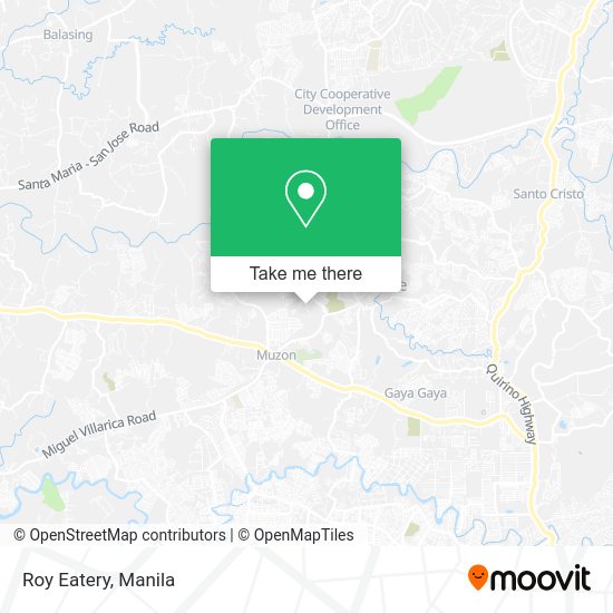 Roy Eatery map