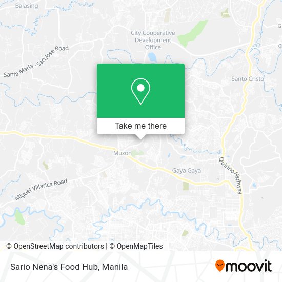 Sario Nena's Food Hub map