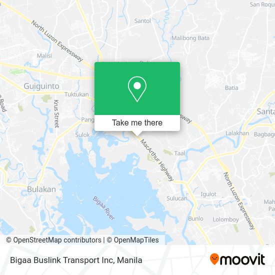 Bigaa Buslink Transport Inc map