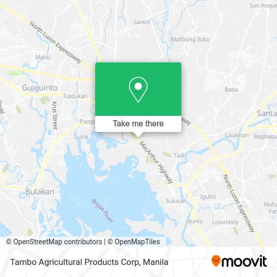 Tambo Agricultural Products Corp map