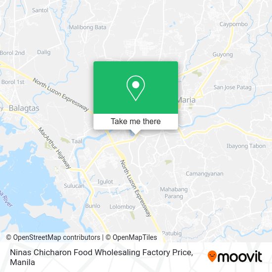 Ninas Chicharon Food Wholesaling Factory Price map