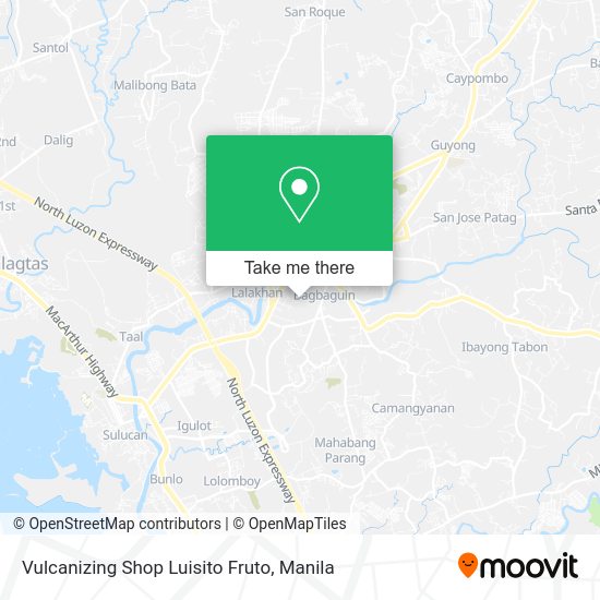 Vulcanizing Shop Luisito Fruto map