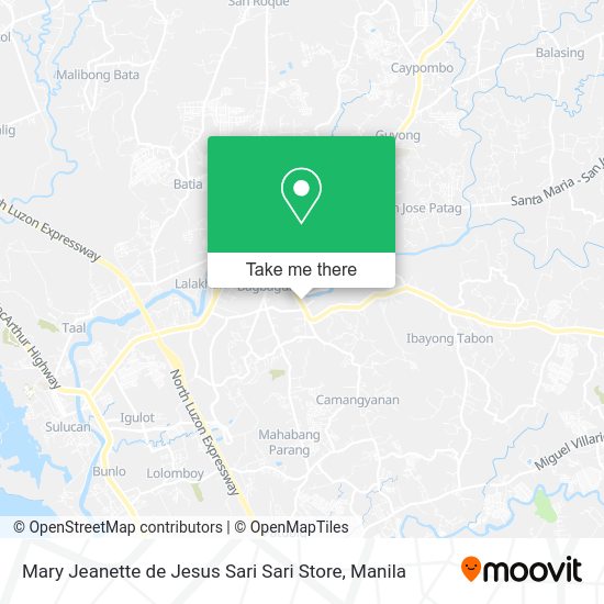 Mary Jeanette de Jesus Sari Sari Store map