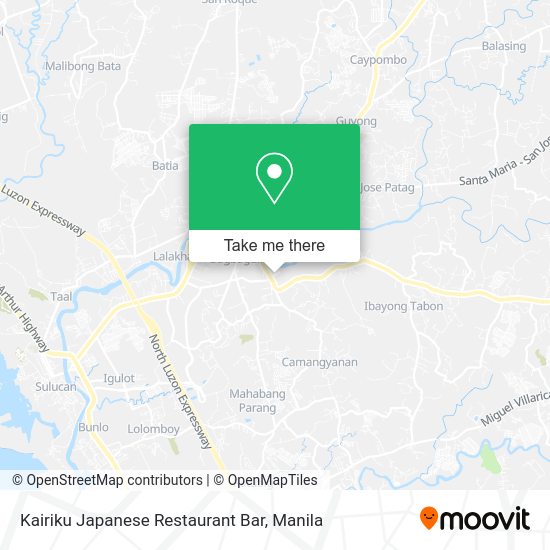Kairiku Japanese Restaurant Bar map