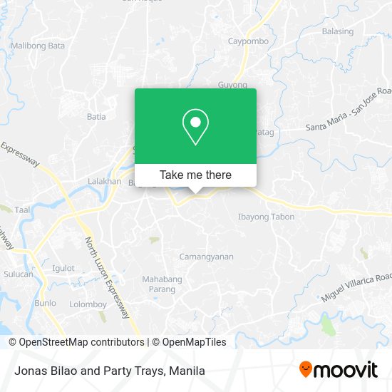 Jonas Bilao and Party Trays map