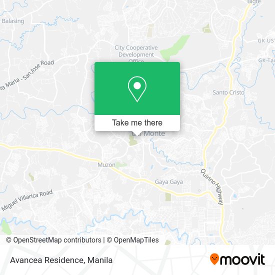 Avancea Residence map