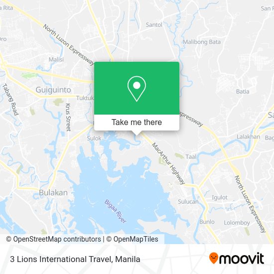 3 Lions International Travel map