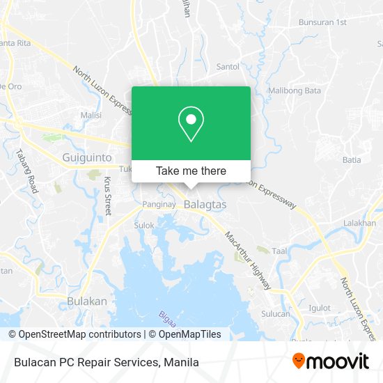 Bulacan PC Repair Services map