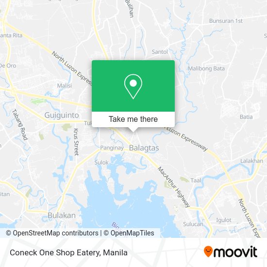 Coneck One Shop Eatery map