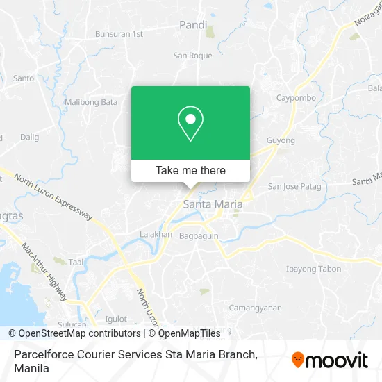Parcelforce Courier Services Sta Maria Branch map