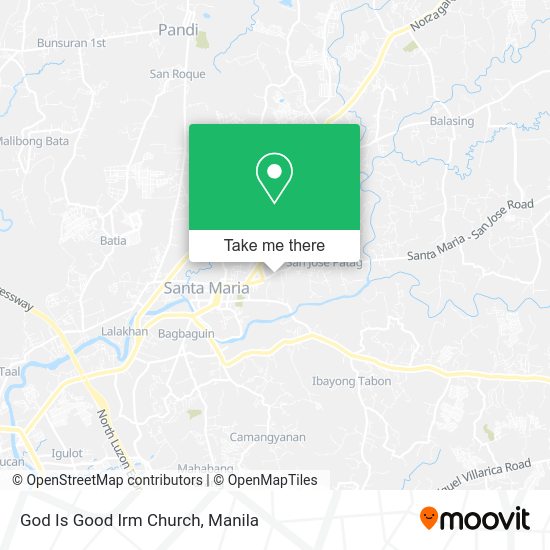 God Is Good Irm Church map