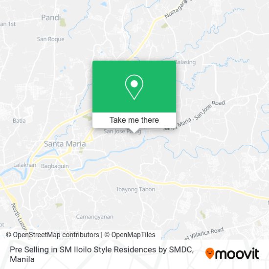 Pre Selling in SM Iloilo Style Residences by SMDC map