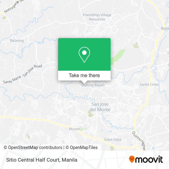 Sitio Central Half Court map