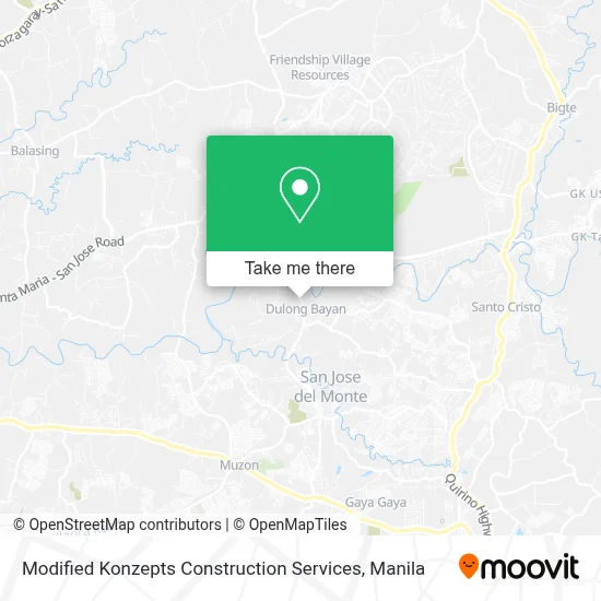 Modified Konzepts Construction Services map