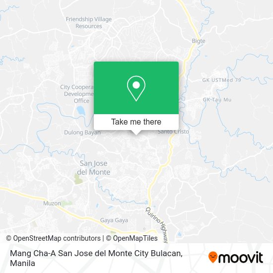 Mang Cha-A San Jose del Monte City Bulacan map