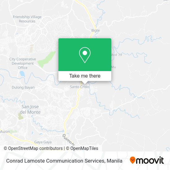 Conrad Lamoste Communication Services map