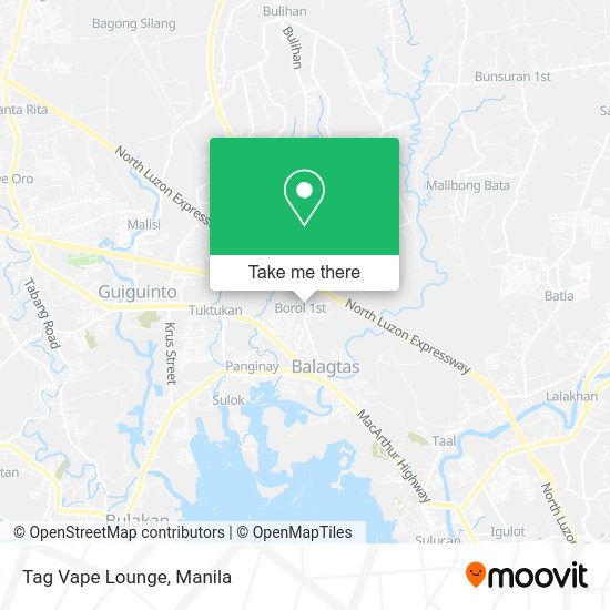 Tag Vape Lounge map