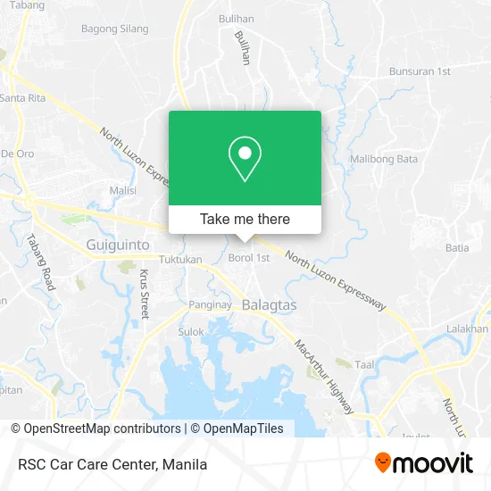 RSC Car Care Center map
