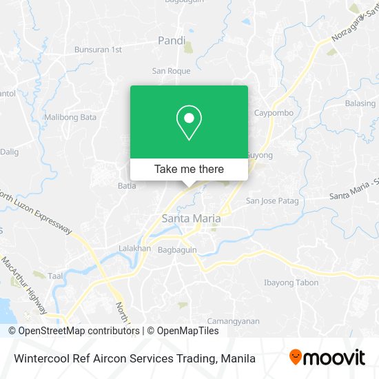 Wintercool Ref Aircon Services Trading map