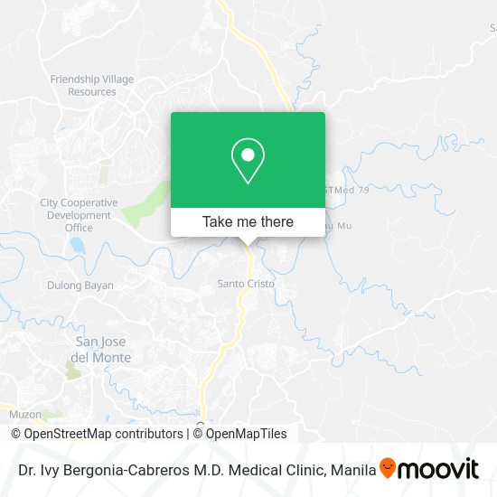 Dr. Ivy Bergonia-Cabreros M.D. Medical Clinic map