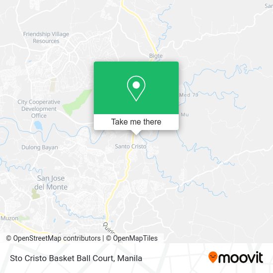 Sto Cristo Basket Ball Court map