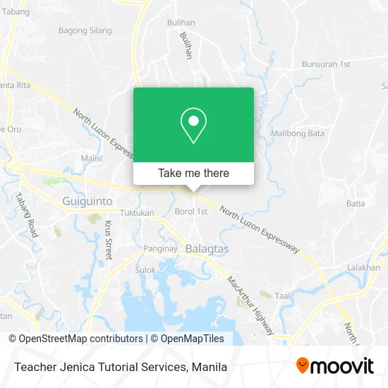 Teacher Jenica Tutorial Services map