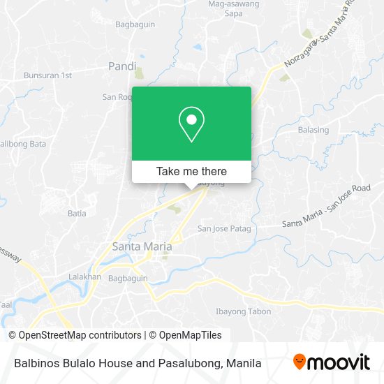 Balbinos Bulalo House and Pasalubong map