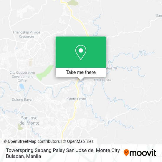 Towerspring Sapang Palay San Jose del Monte City Bulacan map