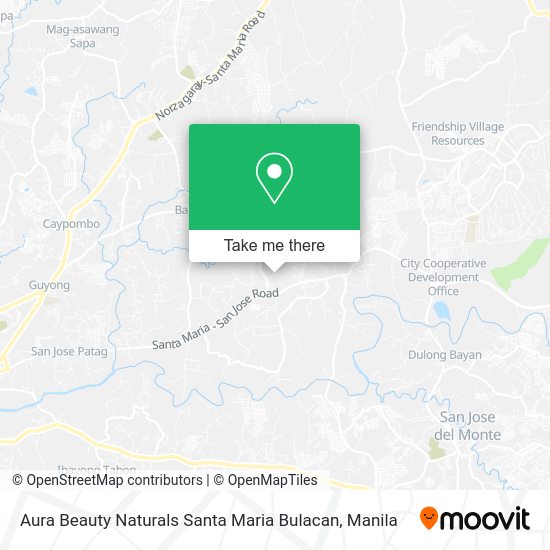 Aura Beauty Naturals Santa Maria Bulacan map