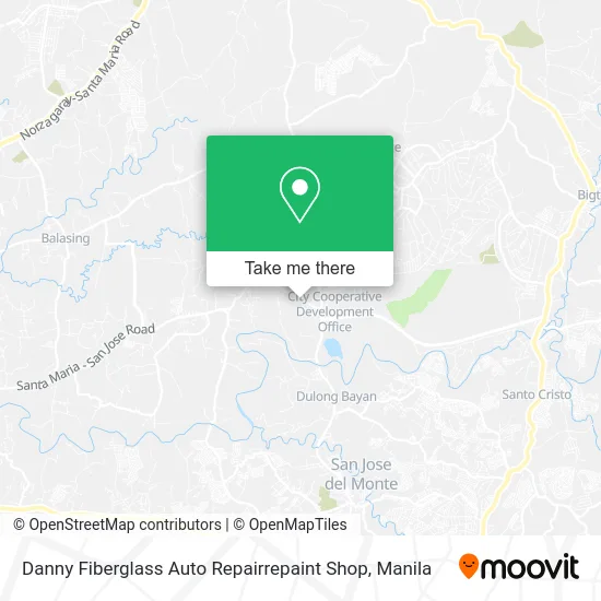Danny Fiberglass Auto Repairrepaint Shop map
