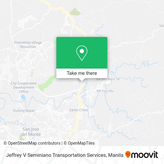 Jeffrey V Seminiano Transportation Services map