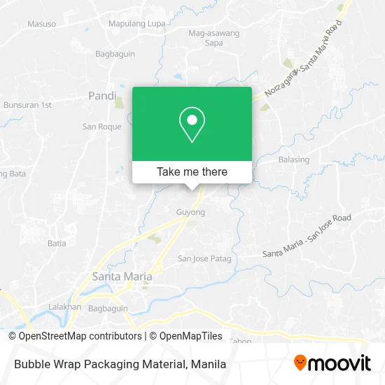 Bubble Wrap Packaging Material map