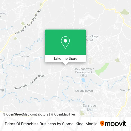 Prims Ol Franchise Business by Siomai King map