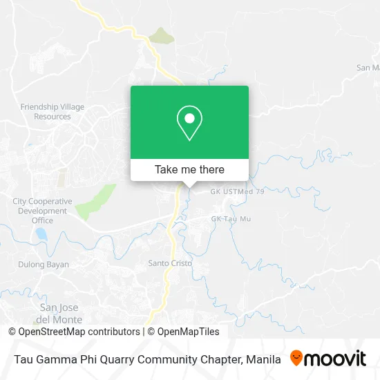 Tau Gamma Phi Quarry Community Chapter map