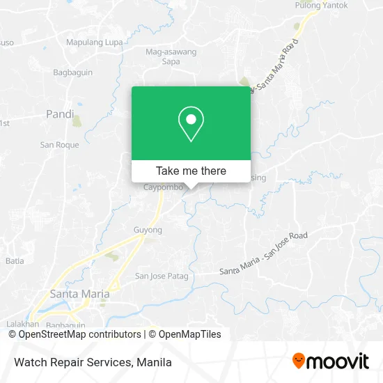 Watch Repair Services map