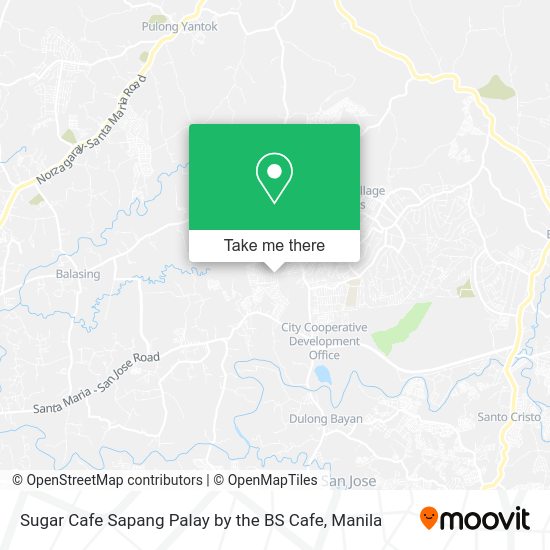 Sugar Cafe Sapang Palay by the BS Cafe map