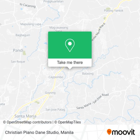 Christian Piano Dane Studio map