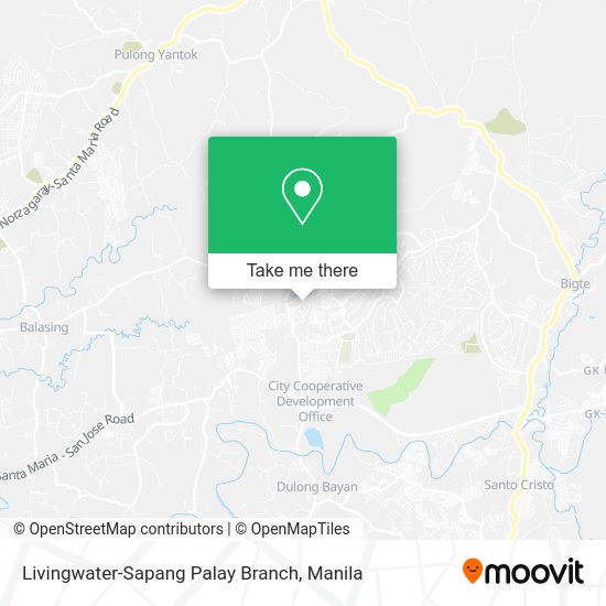 Livingwater-Sapang Palay Branch map