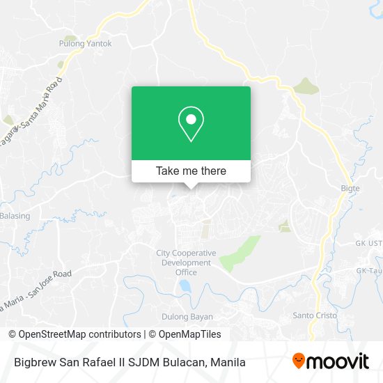 Bigbrew San Rafael II SJDM Bulacan map