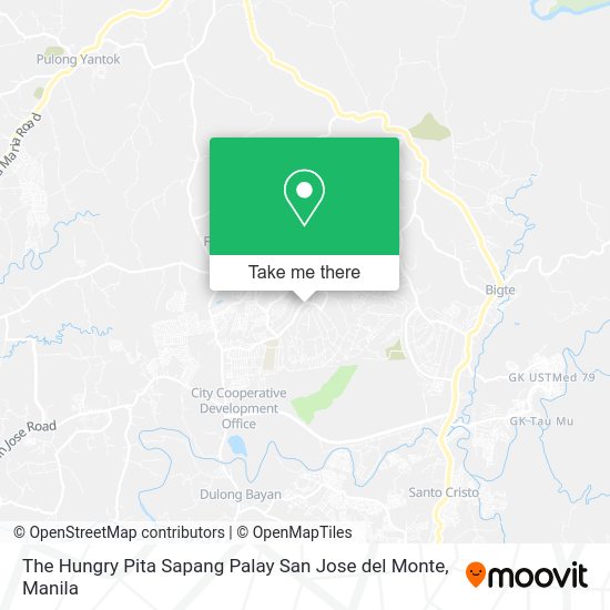 The Hungry Pita Sapang Palay San Jose del Monte map