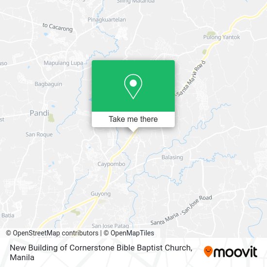 New Building of Cornerstone Bible Baptist Church map