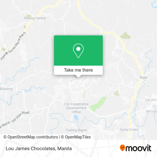Lou James Chocolates map