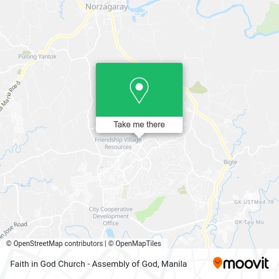 Faith in God Church - Assembly of God map