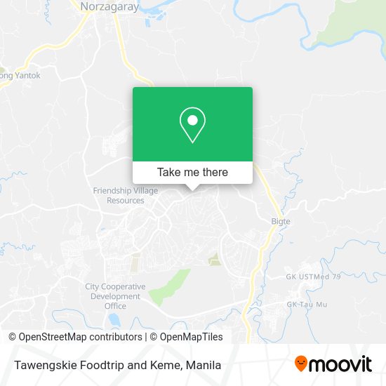 Tawengskie Foodtrip and Keme map